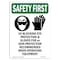 Signmission OSHA Sign, UV Blocking Eye Protection W/ Symbol, 10in X 7in Decal, 7" W, 10" H, Portrait OS-SF-D-710-V-11389 - alternate 1